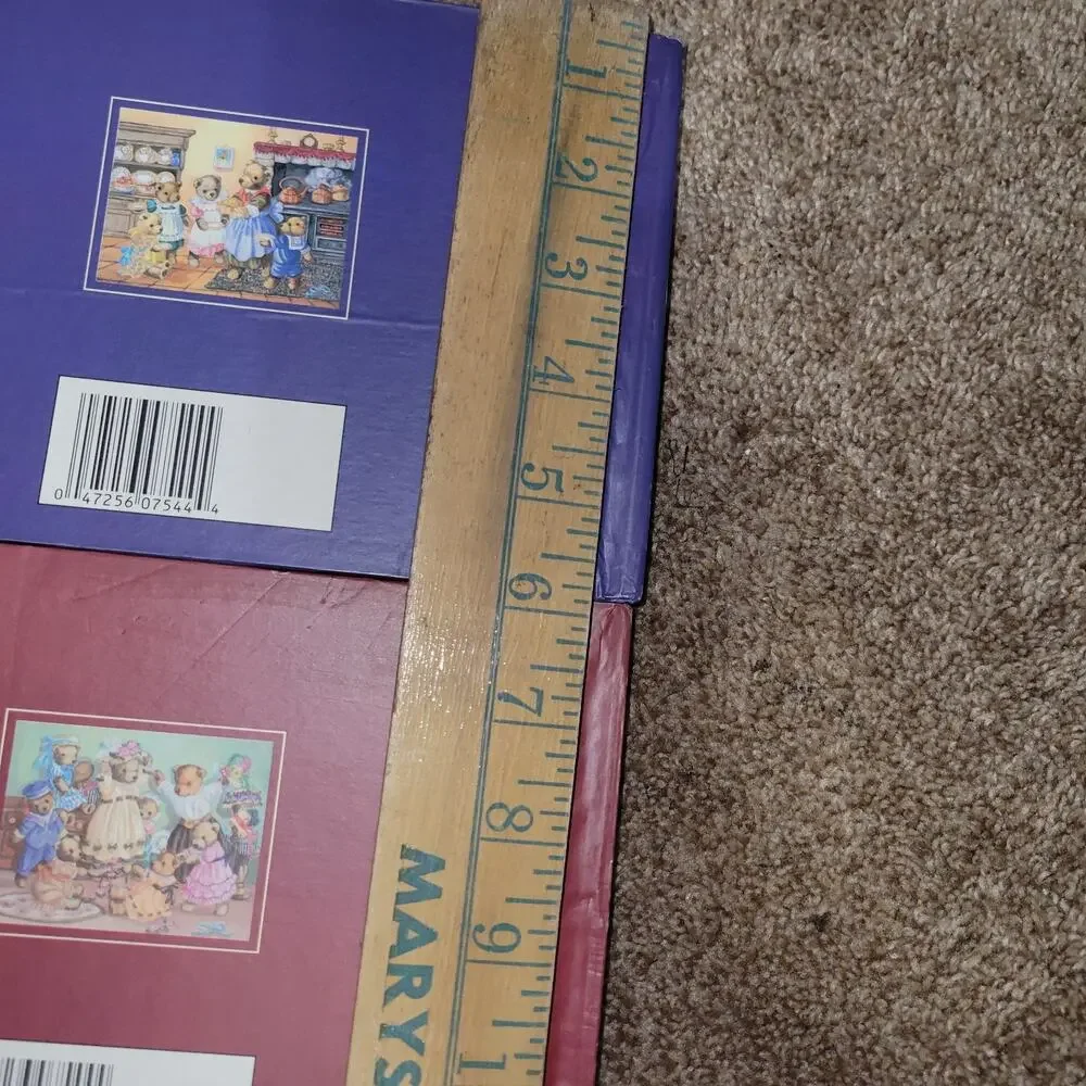 Teddy Bear Lovers‎ PHOTOGRAPH ALBUM Book SET Bow Closures With Sleeve Vintage